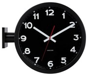 Karlsson 5966BK obojstranné nástenné hodiny 38 cm