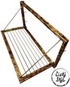 Nástenný široký sušiak - tmavý