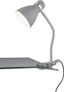 Stolová lampička s klipom Harvey 30 cm, titánová farba%