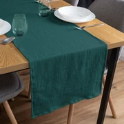 Biante Mušelínový behúň na stôl MSN-043 Tmavý petrolejovo zelený 20x120 cm