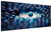 Obraz - Modré guličky (120x50 cm)