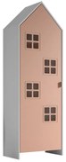 Biela/ružová detská šatníková skriňa 58x172x37 cm Casami Bruges – Vipack