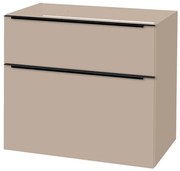 Mereo Mereo, Mailo, kúpeľňová skrinka 81 cm, čierne madlo, MER-CN551SB