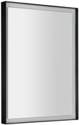 Sapho Sapho, SORT LED podsvietené zrkadlo 600x800mmm, čierna mat, ST080