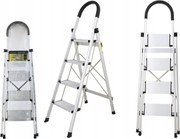 CROWNMAN Skladací 4-stupňový rebrík pre domácnosť