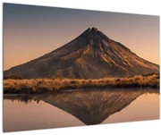 Obraz odrazu hory Taranaki, Nový Zéland (90x60 cm)