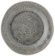 Sivý tanier z kameniny Bloomingville Rani, ø 26,5 cm