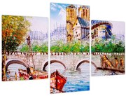 Obraz - Olejomaľba mesta (90x60 cm)