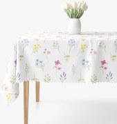 Goldea hranatý teflónový obrus - kvetinová záhrada 80 x 80 cm