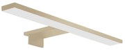 Baterie Centrum LED Kúpeľňové osvetlenie zrkadla LED/8W/230V 4000K 50 cm IP44 matná zlatá BC0542