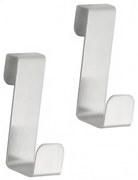 Erga Dor, háčik na dvere z nehrdzavejúcej ocele (2ks), oceľová, ERG-YKA-PG.DOR 2 A