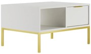 Konferenčný Stolík 80 Austin Biely/Zlatý