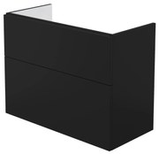 Deante Tubo, závesná skrinka 800x385x600 mm, čierna mantá, DEA-STU_NU81