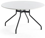 Stôl AROUND, Ø 1300 mm, biela, antracit