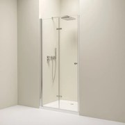 Erga Berlin, skladacie sprchové dvere do otvoru 120x195 cm, 6mm číre sklo, chrómový profil, ERG-V02-BERLIN-D120-CR