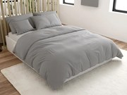 Bavlnené obliečky s krepovou úpravou LUXERA svetlo sivé hotelová kapsa II. akosť Rozmer obliečky: 70 x 90 cm | 140 x 200 cm