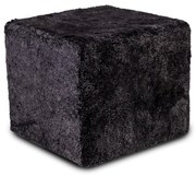 INTERMEDIC SK Mini taburetka Premium – kučeravá vlna, 40x35x40 cm Farba: Grafit