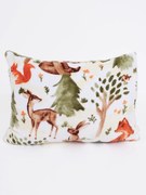 Obliečka na vankúš mikroplyš 50 × 70 cm – Lesné zvieratká