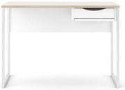 Biely pracovný stôl Tvilum Function Plus, 110 x 48 cm