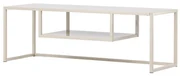 Kovový TV stolík RIVERSIDE 120x40cm, béžový