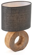 Moderná stolná lampa sivá vrátane LED - Meau