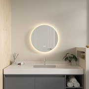 Erga Sofia, okrúhle LED zrkadlo 50cm, 1150 lm, 3 farby svetla, ERG-V01-207-5050