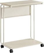 Príručný stolík dub, biely AKF-E1012 CRM