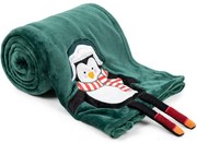 4Home Vianočná deka Penguin, 150 x 200 cm