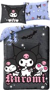 Posteľné obliečky z mikrovlákna Kuromi - motív Midnight Punk - 70x90 cm + 140x200 cm