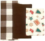 Bavlnené utierky na riad  Vianočné Perníčky 45x70cm 3ks TiaHome