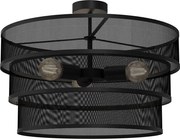 Prisadený luster GLUM 3xE27/60W/230V čierna