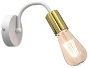 Nástenná lampa DOW 1xE27/60W/230V biela/zlatá