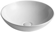 Sapho Sapho, DIMP keramické umývadlo na dosku, Ø 46cm, biela, WH060