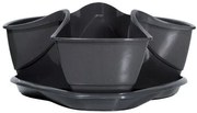 Kvetináč na bylinky COUBI HERBAL grafit 29,5cm
