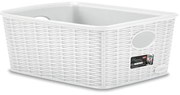 STEFANPLAST Úložný kôš Elegance M High, biely
