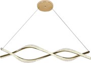 Toolight Toolight, LED závesné svietidlo 95cm, 2800 lm, G033-CP, zlatá lesklá, OSW-06300