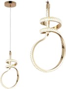 Toolight Toolight, LED závesné svietidlo, 24W, 4000K, G071-CP, zlatá, OSW-08669