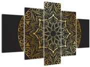 Obraz zlaté abstrakcie (150x105 cm)