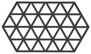 Čierna silikónová podložka pod horúce nádoby Zone Triangles