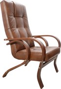 Kožené kreslo Daxter LUX, hnedá (s-12)