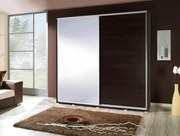 Šatníková skriňa Peldon 205 (wenge) (so zrkadlom). Akcia -20%. Vlastná spoľahlivá doprava až k Vám domov. 612081