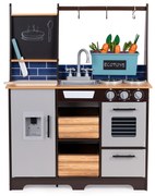 Veľká drevená kuchynka pre deti s doplnkami, ECOTOYS