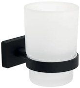 Novaservis Ferro Greta držiak kefiek vrátane pohárečierna matná AGR03BL