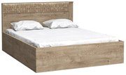 Manželská posteľ 160 cm Nature 17 (s LED osvetlením) (dub ribbeck). Akcia -20%. Vlastná spoľahlivá doprava až k Vám domov. 1057921