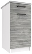 Kuchynská skrinka Belini spodná so zásuvkami 40 cm šedý antracit Glamour Wood s pracovnou doskou  TOR SDSZ1-40/1/WT/GW/0/B1