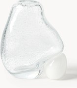Sklenená váza so vzduchovými bublinkami Nicky, V 20 cm