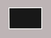 Toptabule.sk  Čierna kriedová tabuľa v bielom drevenom ráme 60x40 cm