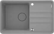 Deante Momi, 1-komorový granitový drez 780x500x230 mm, šedá metalíza, DEA-ZKM_S113