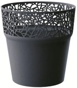 Kvetináč s krajkou Tree antracitový