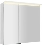 Sapho Sapho, LINEX galérka s LED osvetlením, 80x70x15cm, biela, LX080-0030